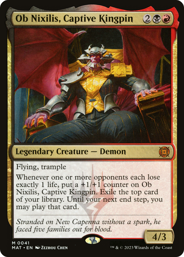 Ob Nixilis, Captive Kingpin (MAT-041) - March of the Machine: The Aftermath