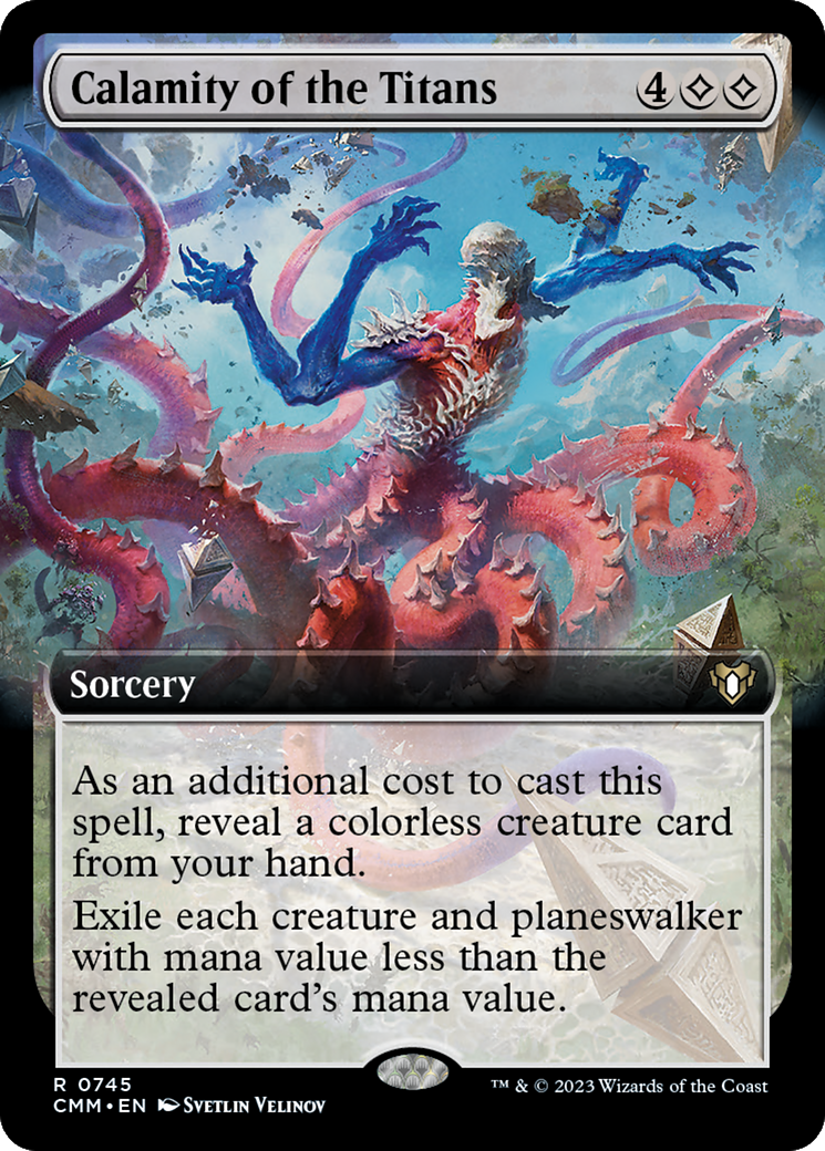 Calamity of the Titans (Extended Art) (CMM-745) - Commander Masters: (Extended Art)
