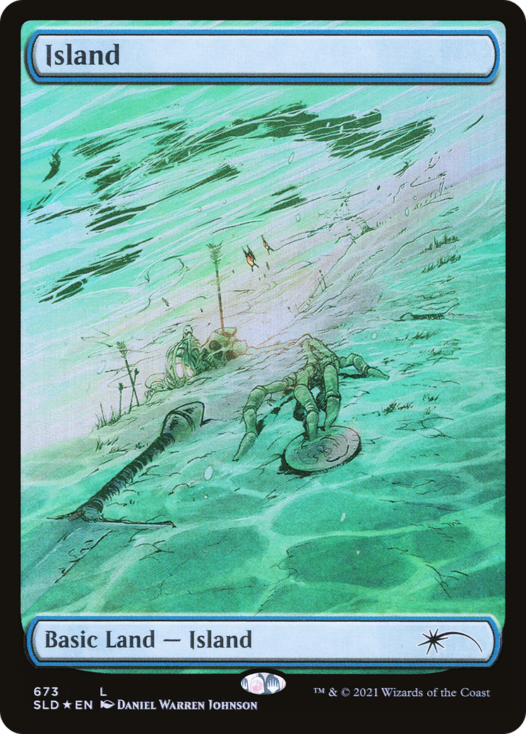 Island (673) (SLD-673) - Secret Lair Drop Foil