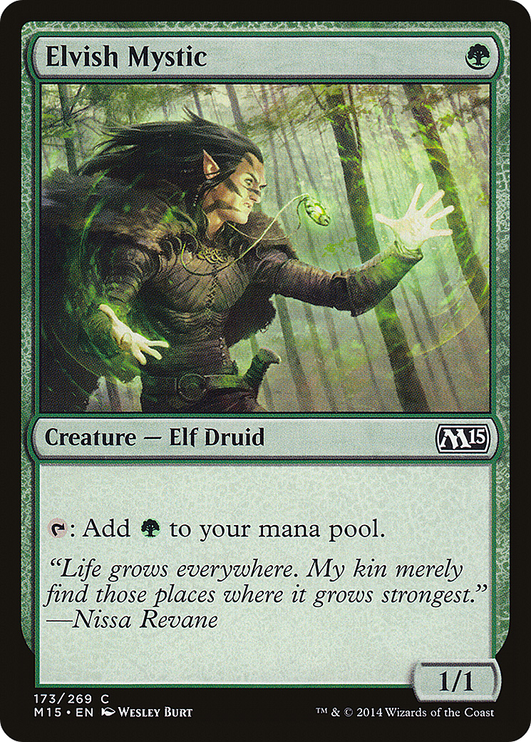 Elvish Mystic (M15-173) - Magic 2015 Foil
