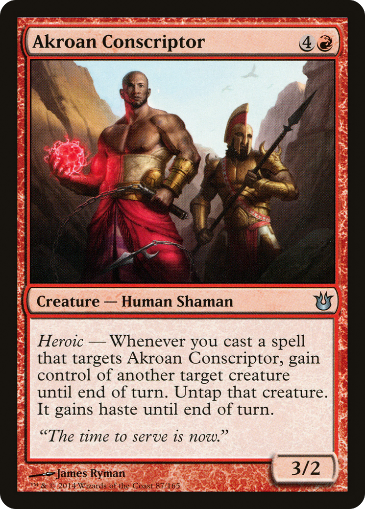 Akroan Conscriptor (BNG-087) - Born of the Gods Foil