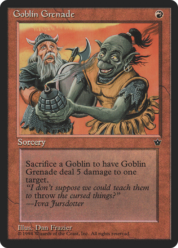 Goblin Grenade (Frazier) (FEM-) - Fallen Empires