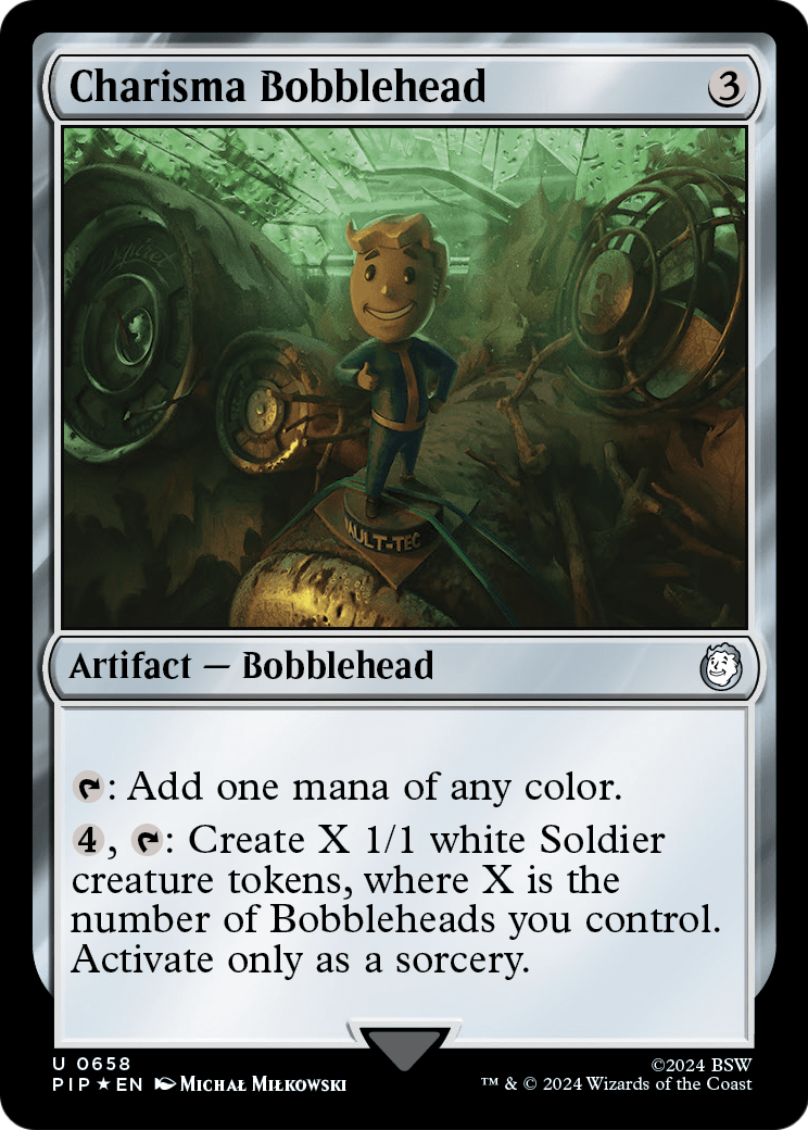 Charisma Bobblehead (Surge Foil) (PIP-658) - Fallout Foil