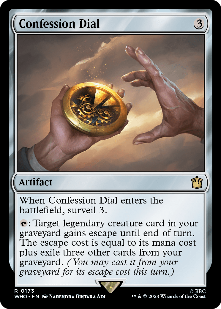 Confession Dial (WHO-173) - Doctor Who Foil