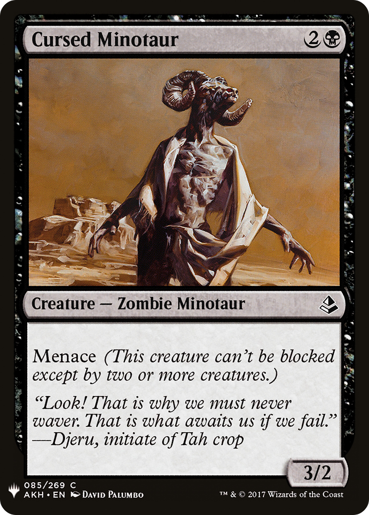 Cursed Minotaur (LIST-085) - The List