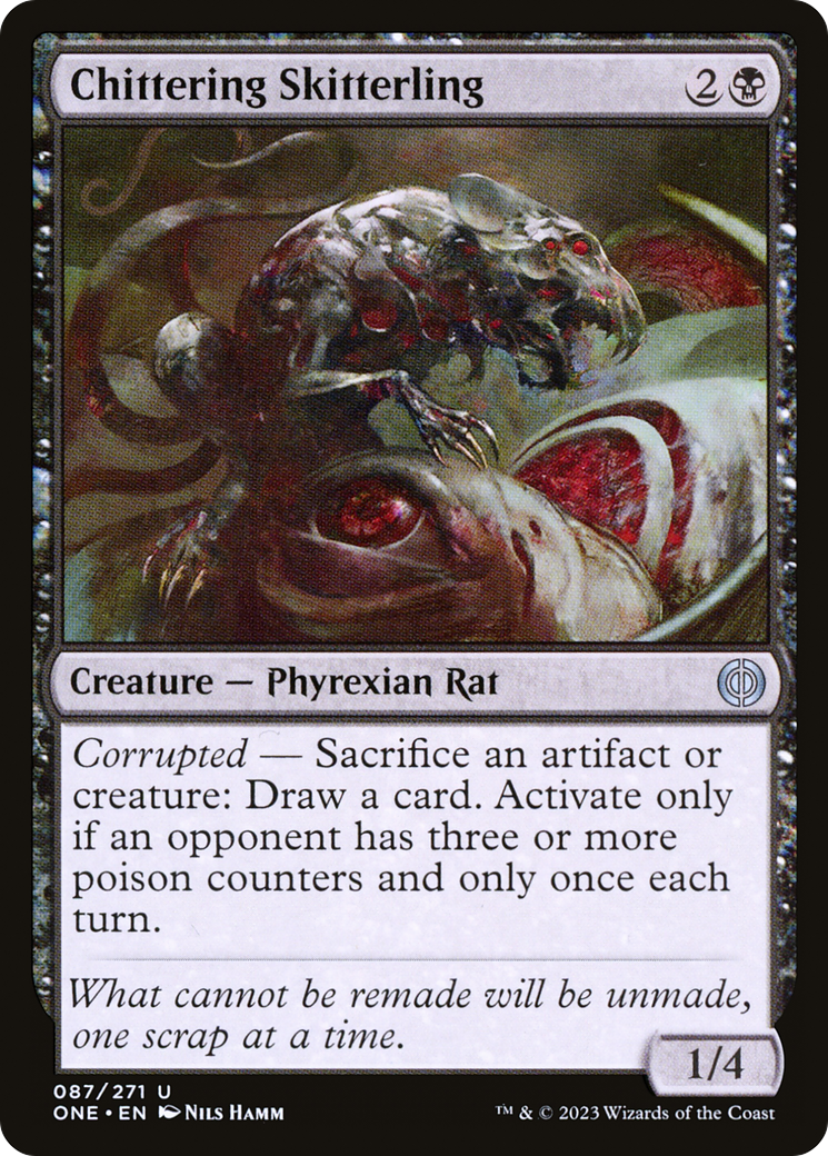 Chittering Skitterling (ONE-087) - Phyrexia: All Will Be One Foil