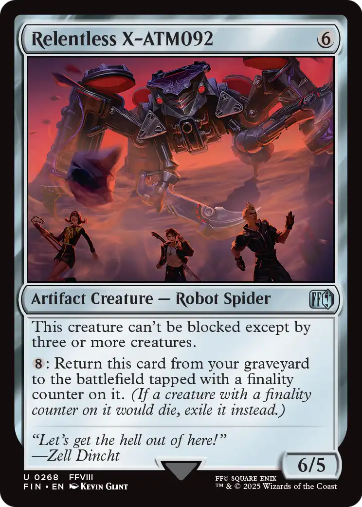 Relentless X-ATM092 (FIN-268) - FINAL FANTASY Foil