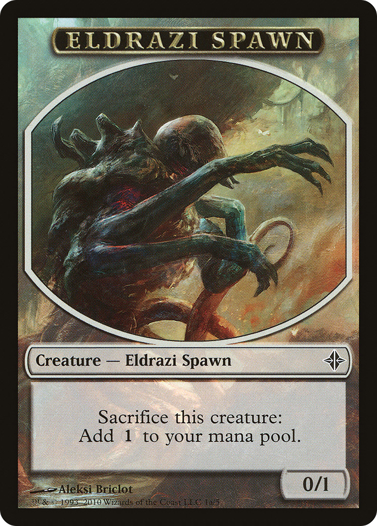 Eldrazi Spawn Token (1a) (ROE-01A) - Rise of the Eldrazi Tokens