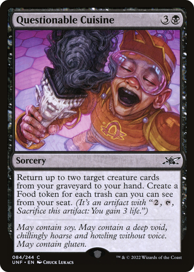 Questionable Cuisine (UNF-084) - Unfinity Foil