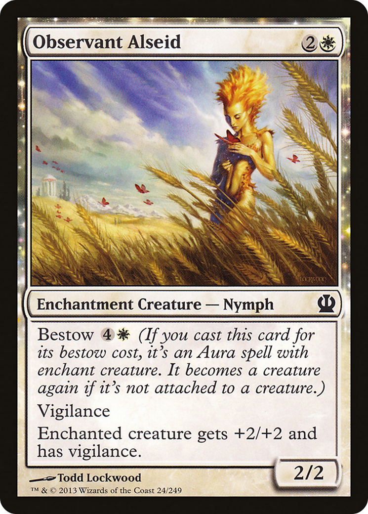 Observant Alseid (THS-024) - Theros: (enchantment) Foil