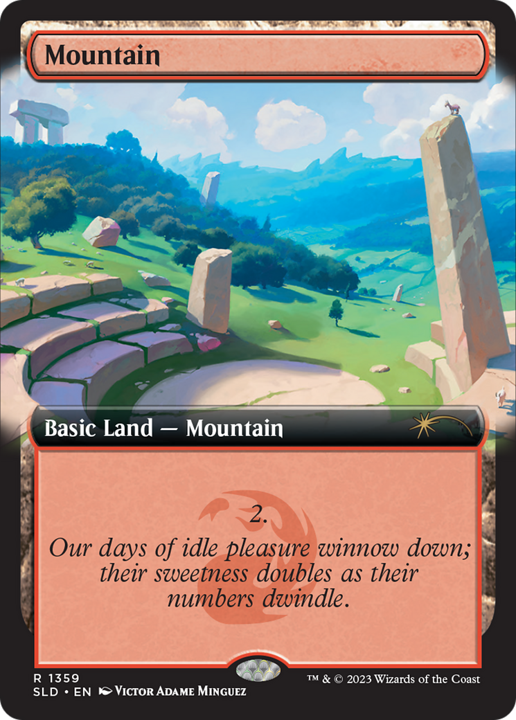 Mountain (1359) (SLD-1359) - Secret Lair Drop: (Extended Art)