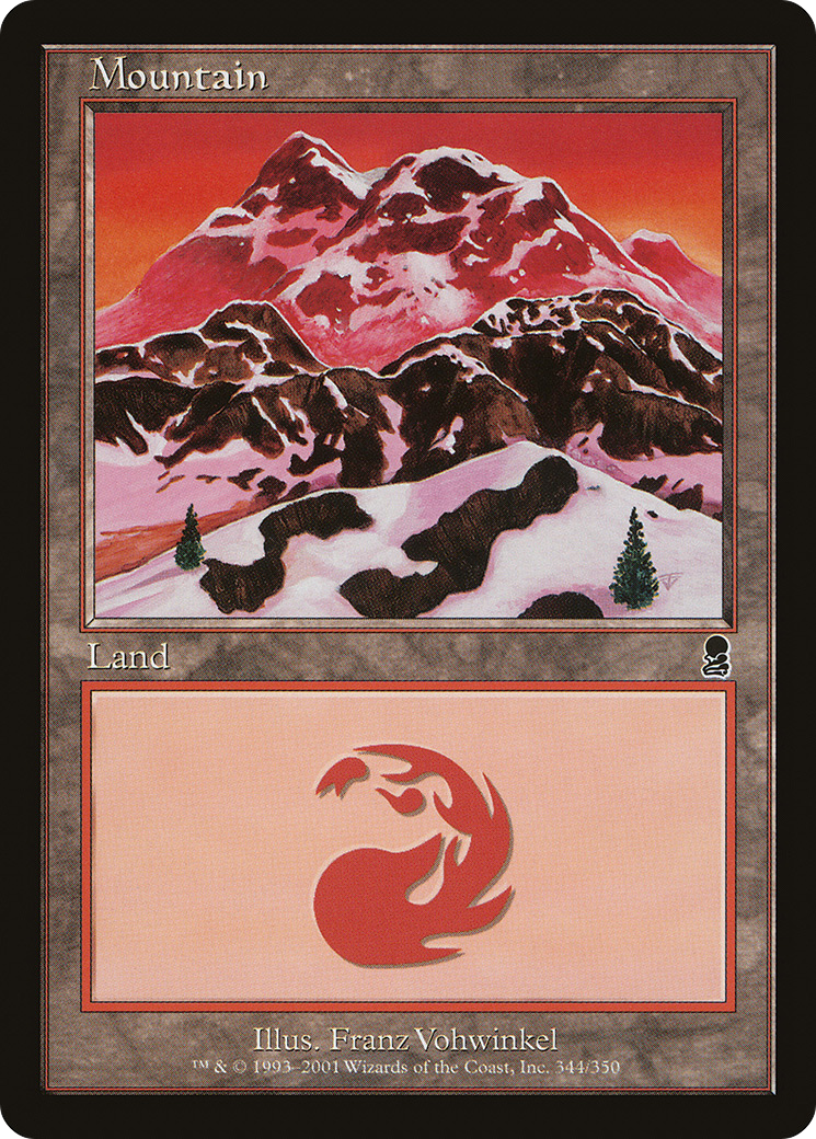 Mountain (344) (ODY-344) - Odyssey Foil