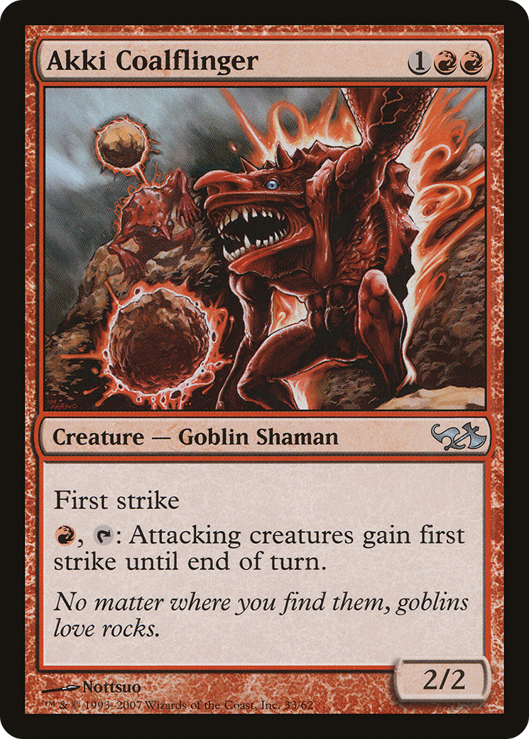 Akki Coalflinger (EVG-033) - Duel Decks: Elves vs. Goblins