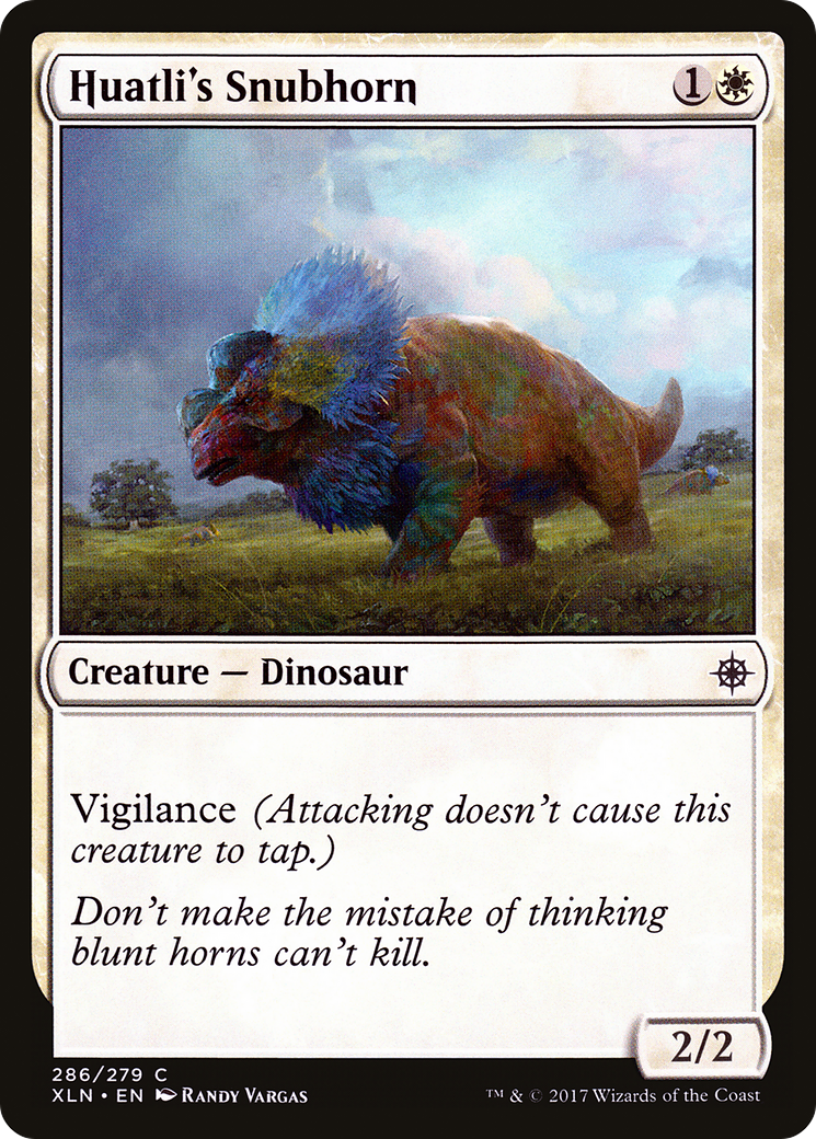 Huatli's Snubhorn (XLN-286) - Ixalan Foil