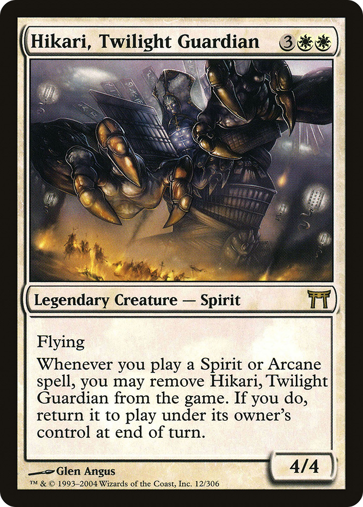 Hikari, Twilight Guardian (CHK-012) - Champions of Kamigawa Foil
