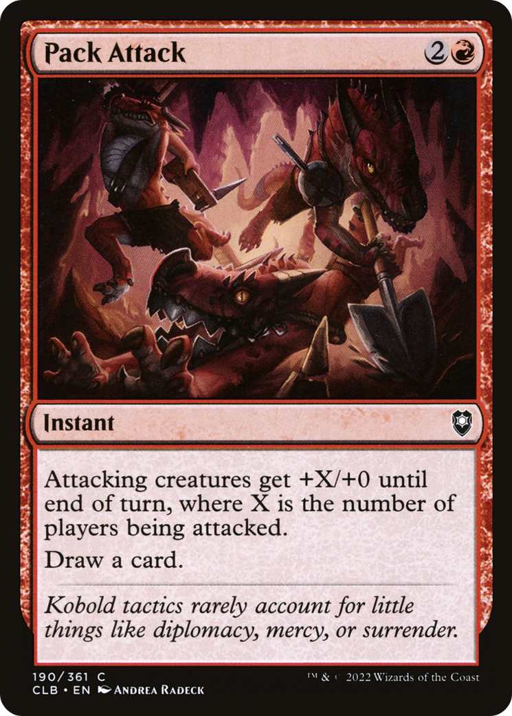 Pack Attack (CLB-190) - Commander Legends: Battle for Baldur's Gate Foil