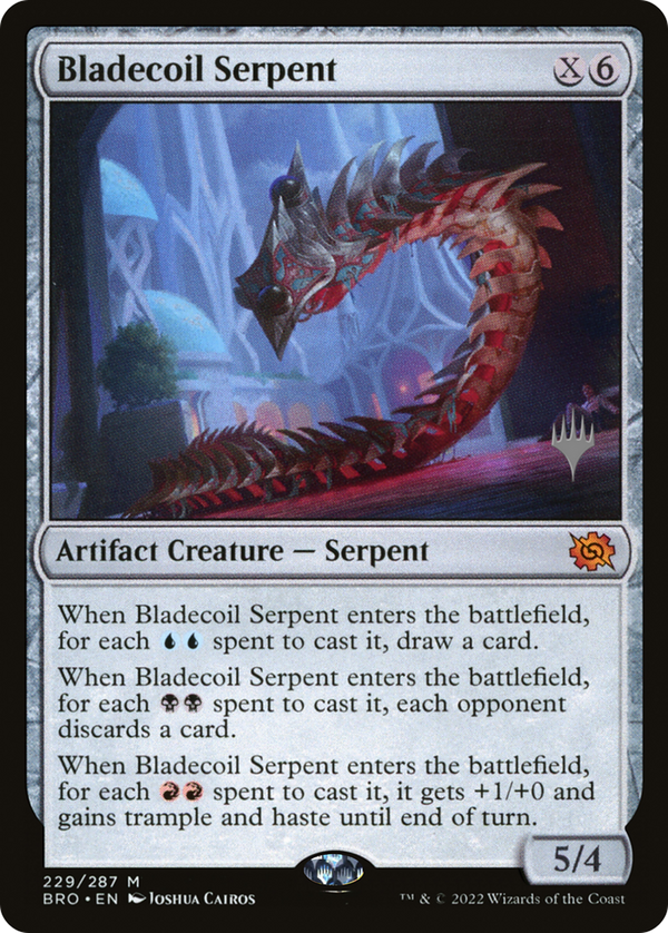 Bladecoil Serpent (PPBRO-229) - The Brothers' War Promos Foil