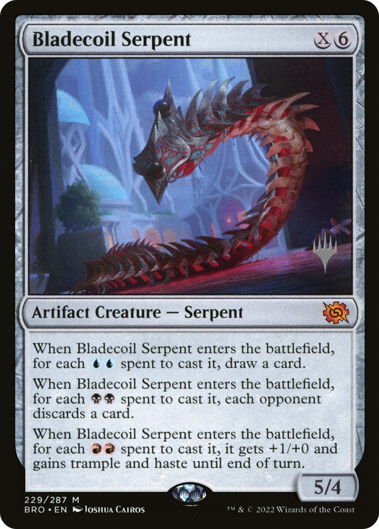 Bladecoil Serpent (PPBRO-229) - The Brothers' War Promos Foil