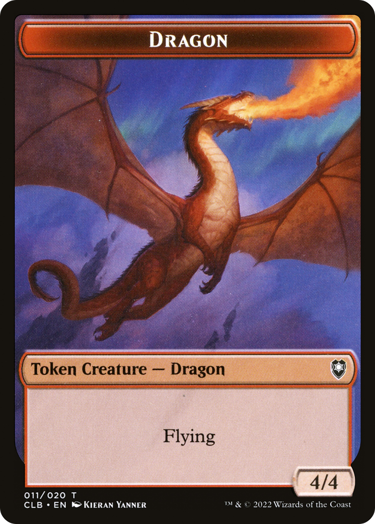 Dragon Token (CLB-011) - Battle for Baldur's Gate Tokens