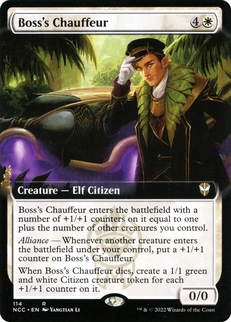 Boss's Chauffeur (Extended Art) (NCC-114) - New Capenna Commander: (Extended Art)