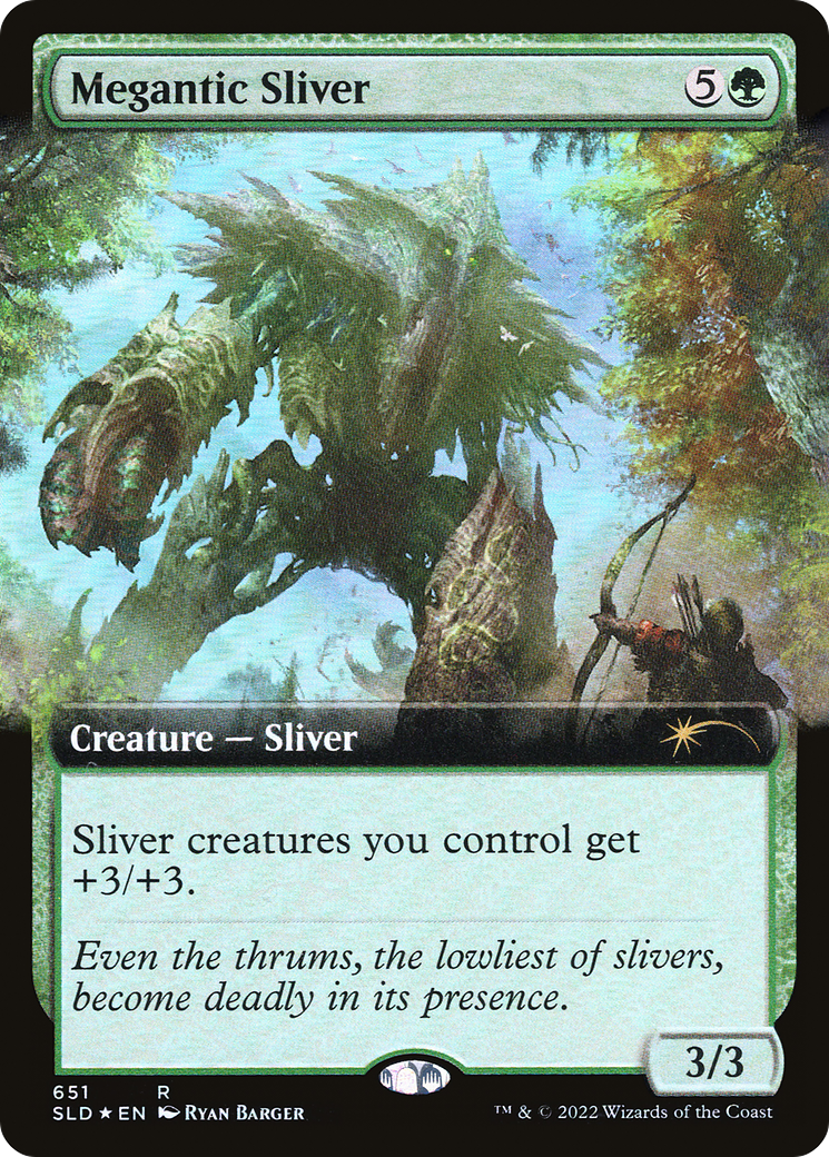 Megantic Sliver (Extended Art) (SLD-651) - Secret Lair Drop: (Extended Art) Foil