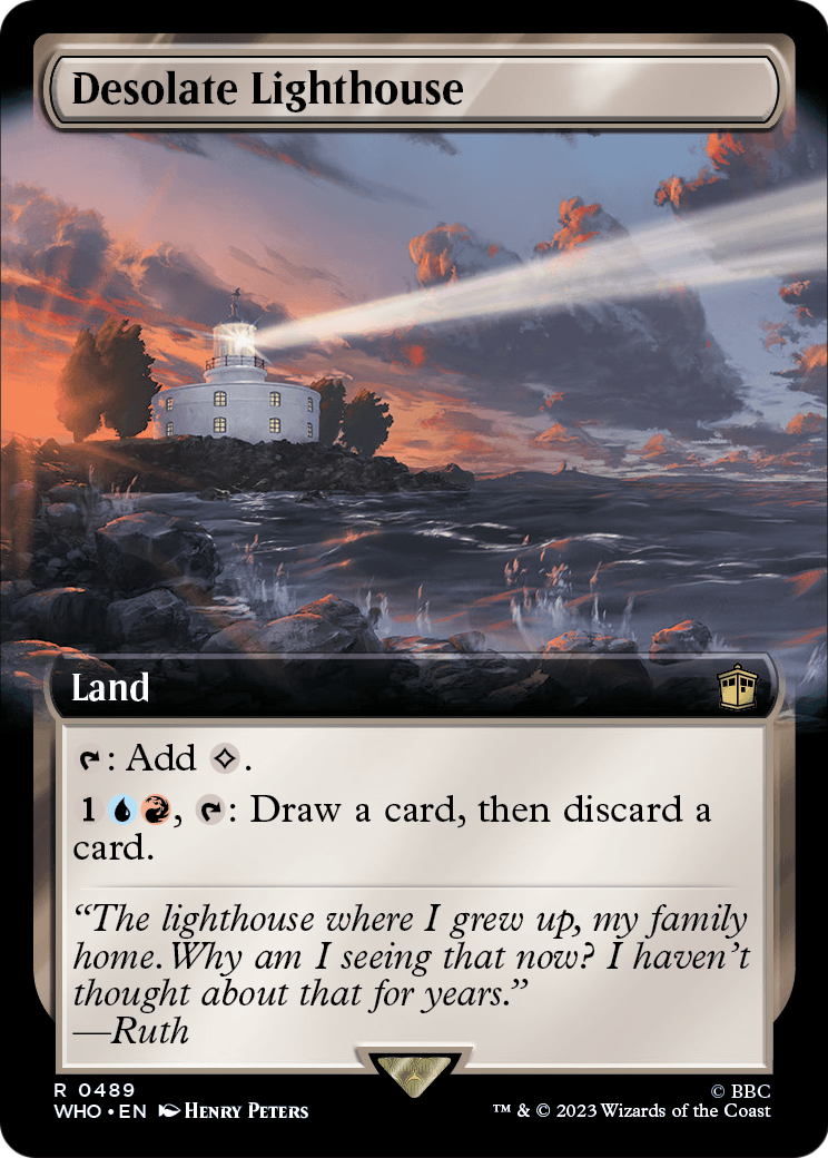 Desolate Lighthouse (Extended Art) (WHO-489) - Doctor Who: (Extended Art)