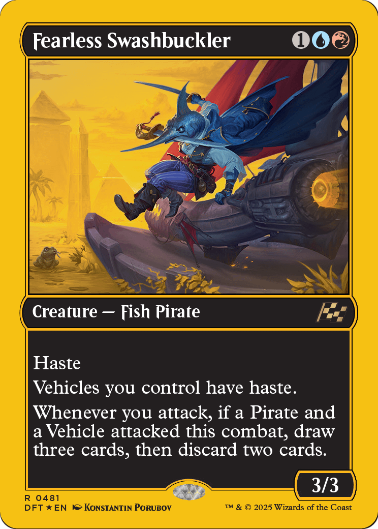 Fearless Swashbuckler (First-Place Foil) (DFT-481) - Aetherdrift Foil