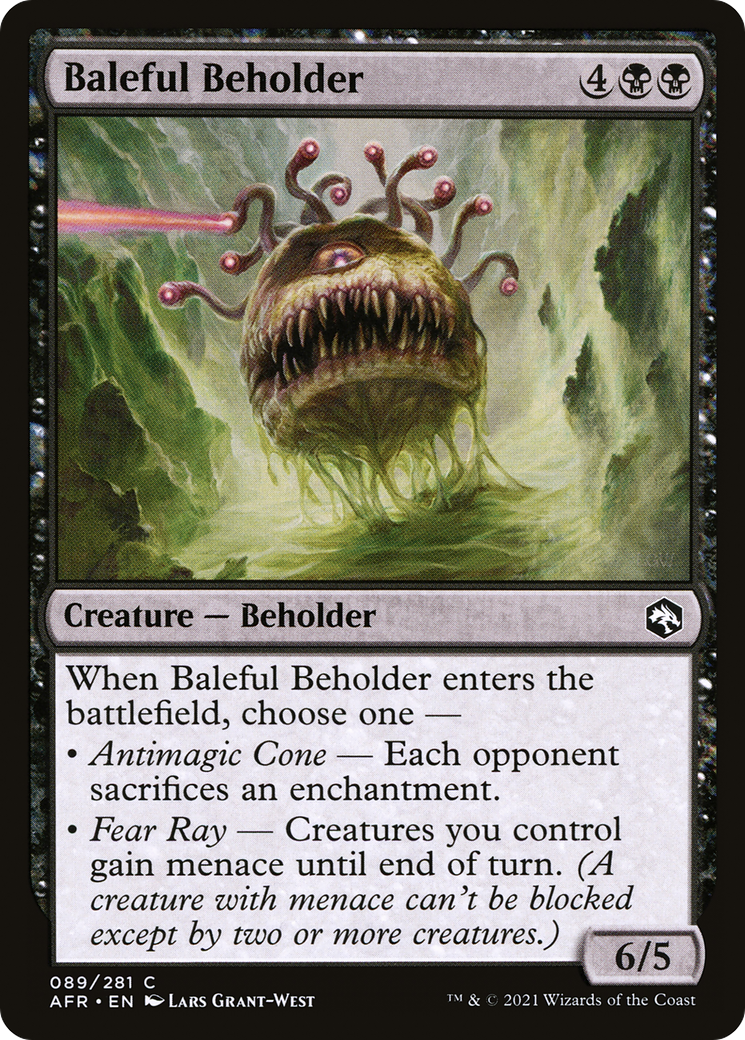 Baleful Beholder (AFR-089) - Adventures in the Forgotten Realms Foil