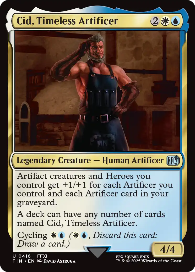 Cid, Timeless Artificer (0416) (FIN-416) - FINAL FANTASY Foil