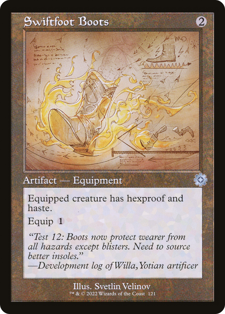 Swiftfoot Boots (Schematic) (BRR-121) - The Brothers' War Retro Artifacts Foil