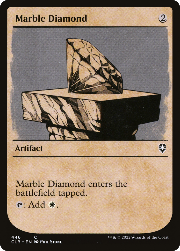 Marble Diamond (Showcase) (CLB-446) - Commander Legends: Battle for Baldur's Gate: (Showcase) Foil