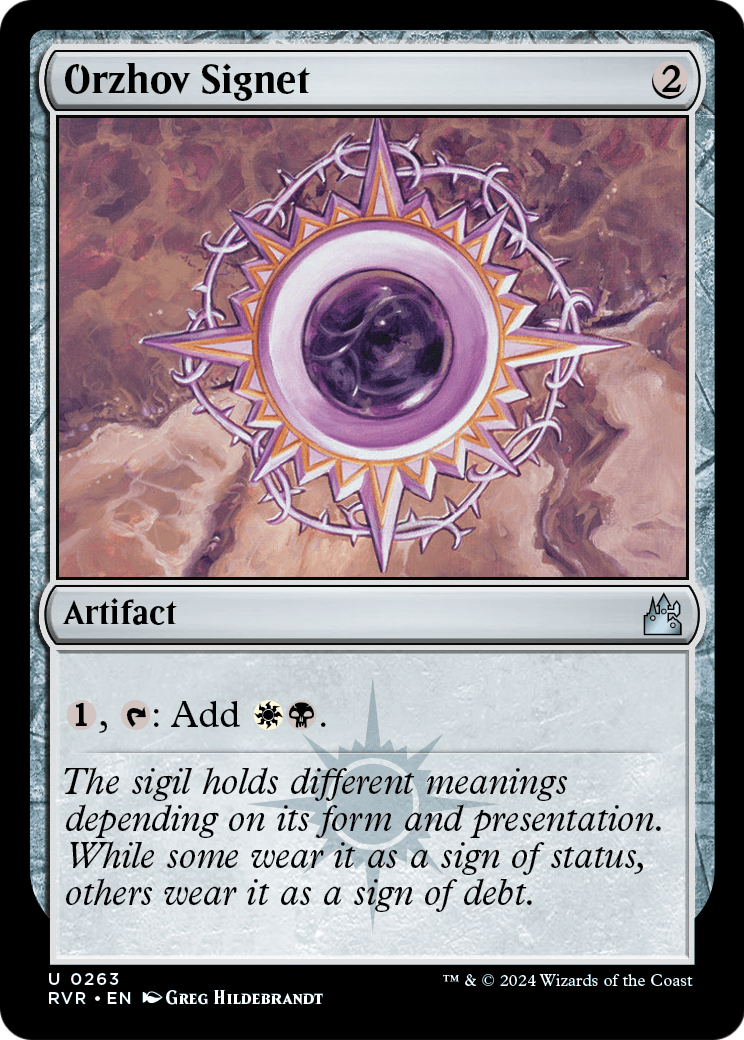 Orzhov Signet (RVR-263) - Ravnica Remastered
