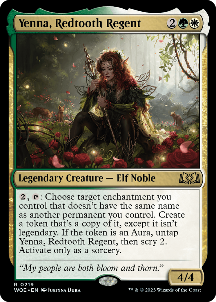 Yenna, Redtooth Regent (WOE-219) - Wilds of Eldraine