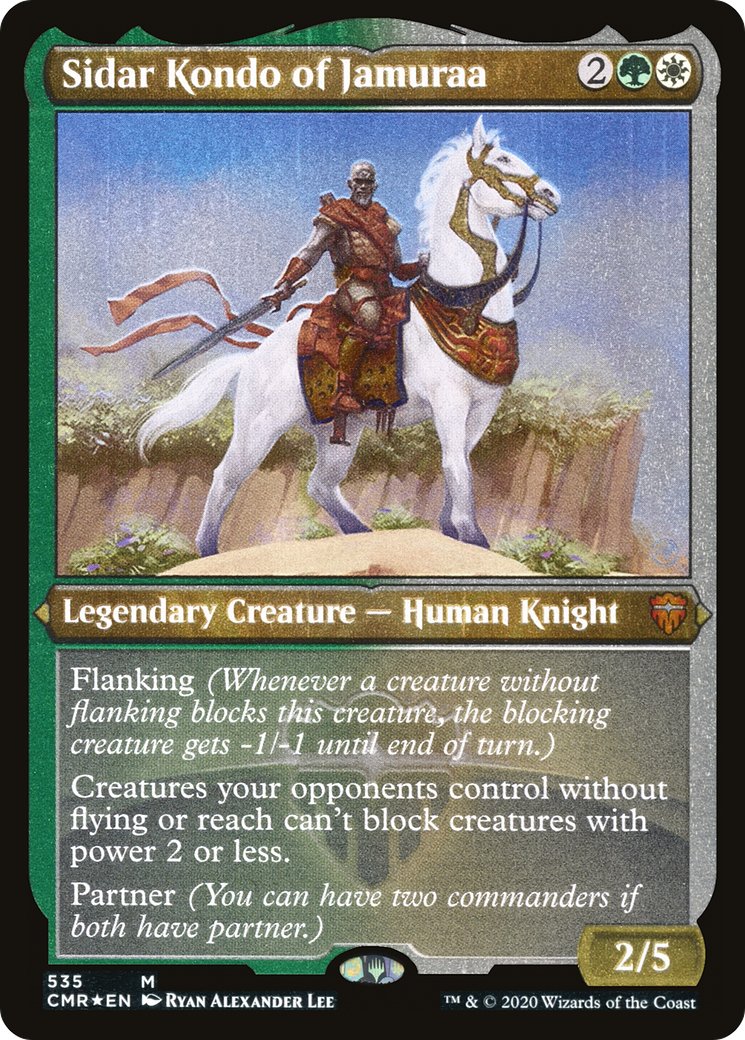 Sidar Kondo of Jamuraa (Foil Etched) (CMR-535) - Commander Legends Foil