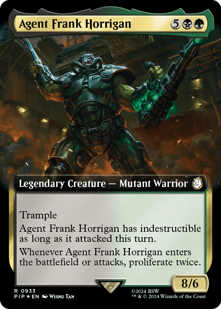 Agent Frank Horrigan (Extended Art) (Surge Foil) (PIP-933) - Fallout: (Extended Art) Foil