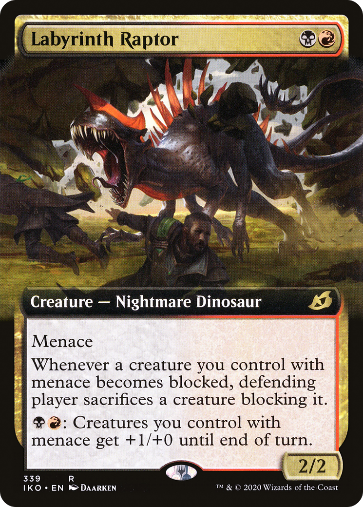 Labyrinth Raptor (Extended Art) (IKO-339) - Ikoria: Lair of Behemoths: (Extended Art)