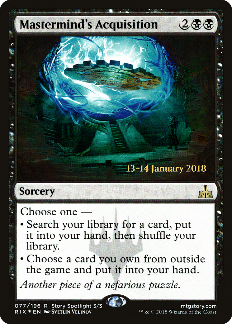 Mastermind's Acquisition (PRE-077) - Rivals of Ixalan Promos Foil