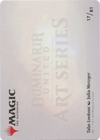 Talas Lookout // Talas Lookout (ADMU-017) - Dominaria United Art Series (Borderless) Foil