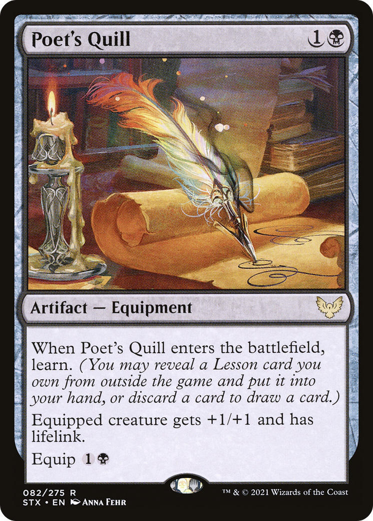 Poet's Quill (STX-082) - Strixhaven: School of Mages