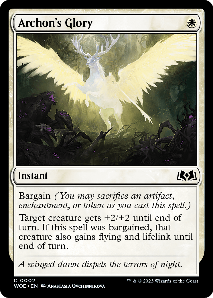 Archon's Glory (WOE-002) - Wilds of Eldraine Foil