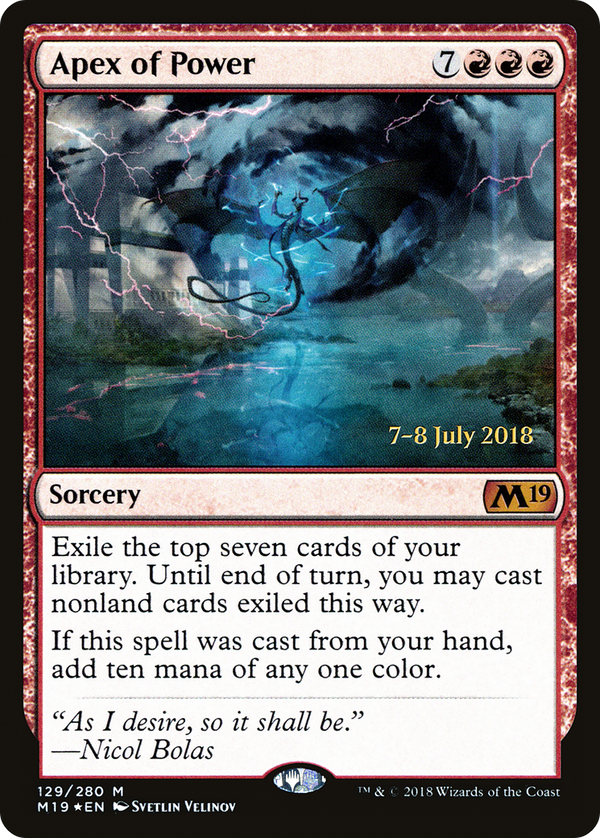 Apex of Power (PRE-129) - Core Set 2019 Promos Foil