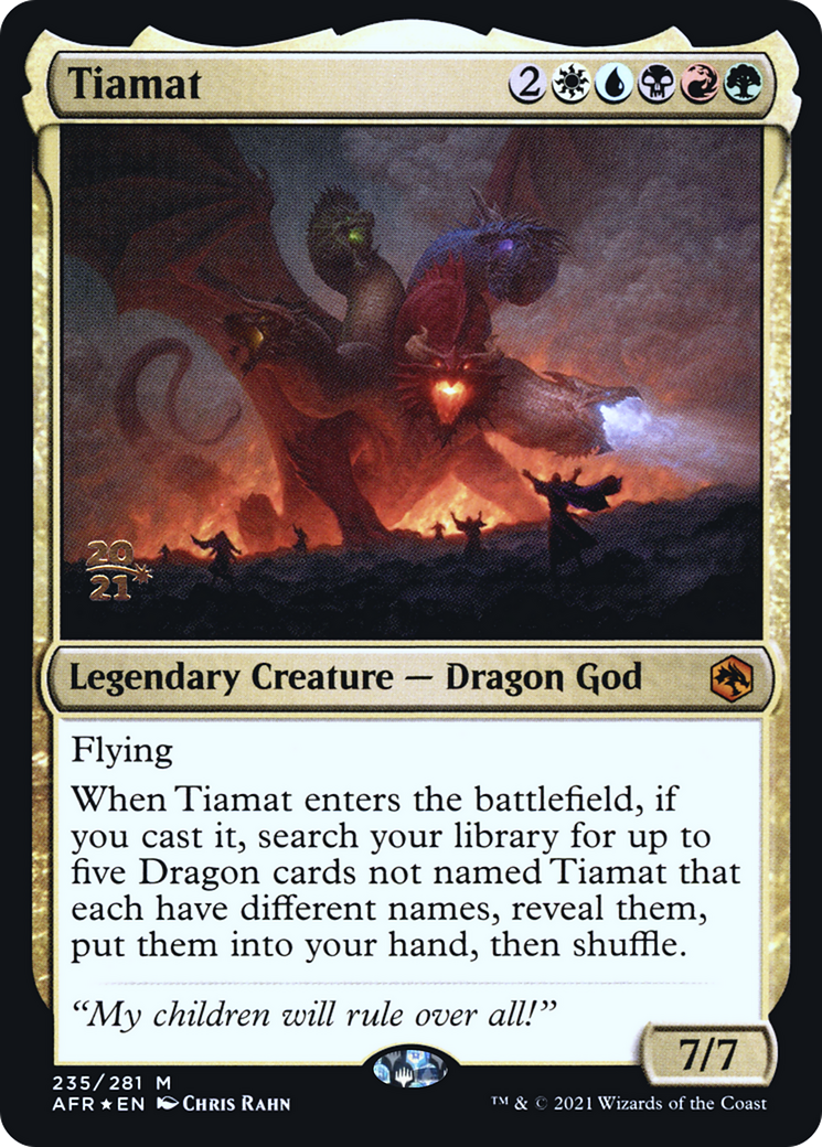 Tiamat (PRE-235) - Adventures in the Forgotten Realms Promos Foil
