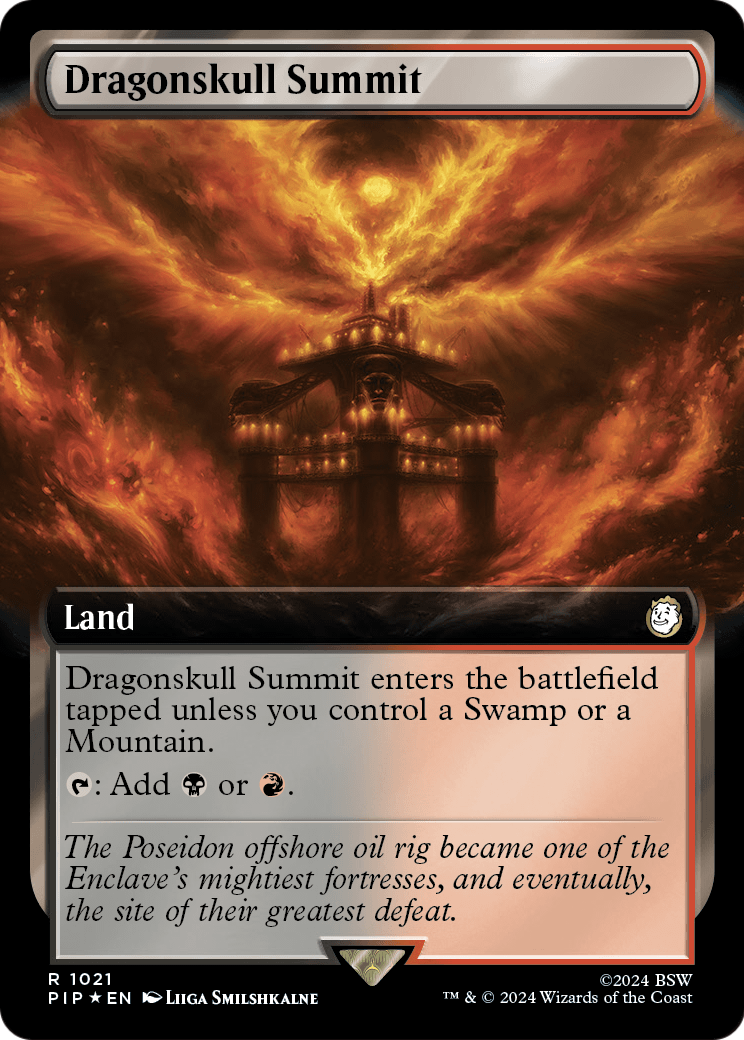 Dragonskull Summit (Extended Art) (Surge Foil) (PIP-1021) - Fallout: (Extended Art) Foil