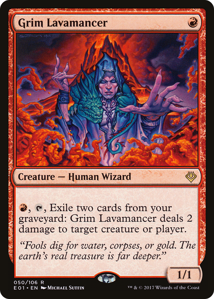 Grim Lavamancer (AC2-050) - Archenemy: Nicol Bolas