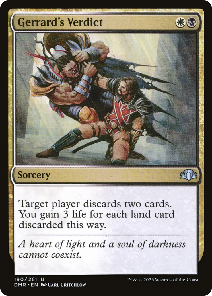 Gerrard's Verdict (DMR-190) - Dominaria Remastered