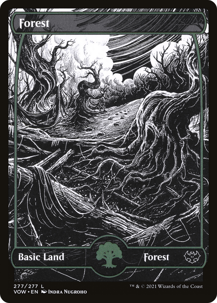 Forest (277) (VOW-277) - Innistrad: Crimson Vow: (Showcase) Foil
