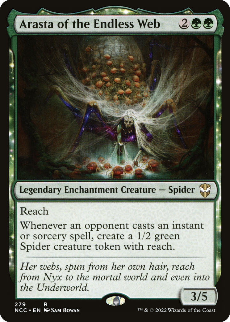 Arasta of the Endless Web (NCC-279) - New Capenna Commander: (enchantment)