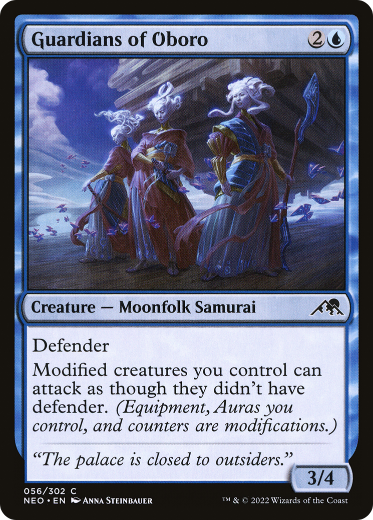 Guardians of Oboro (NEO-056) - Kamigawa: Neon Dynasty Foil