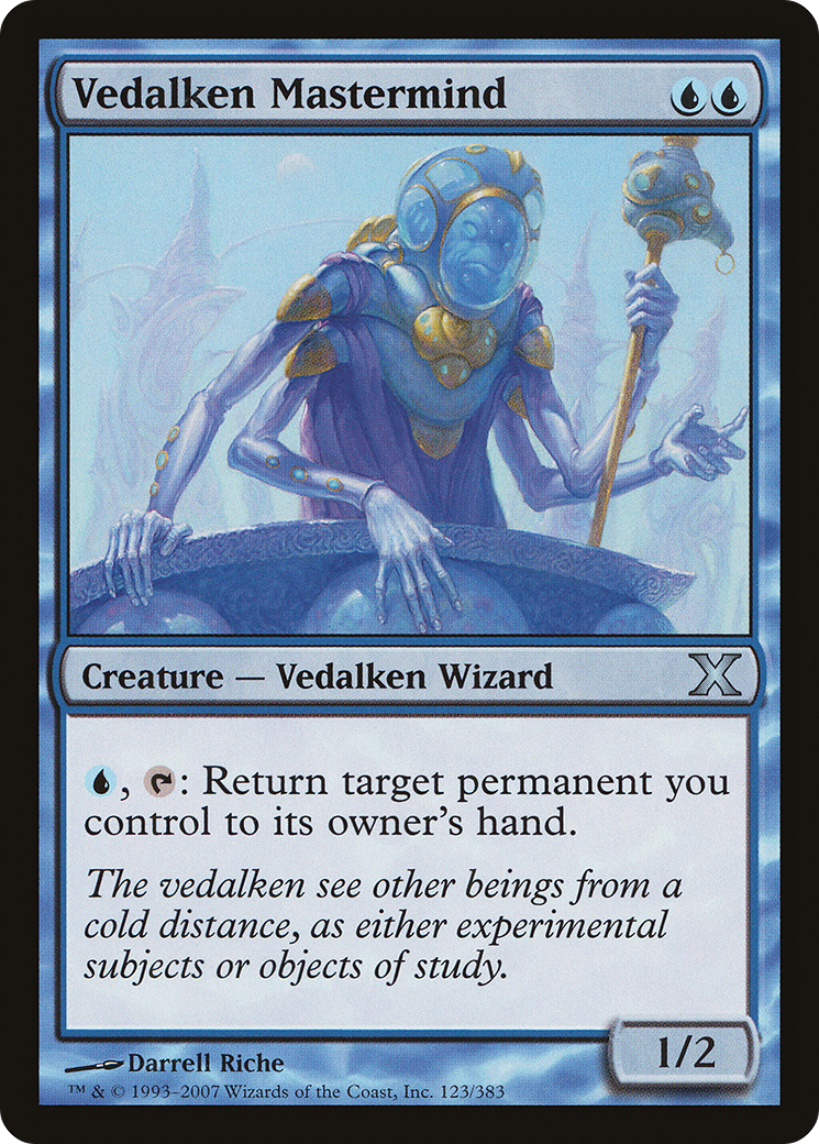 Vedalken Mastermind (10E-123) - Tenth Edition Foil
