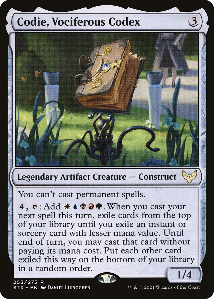 Codie, Vociferous Codex (STX-253) - Strixhaven: School of Mages Foil